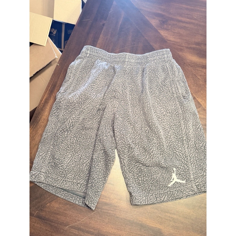 Nike Air Jordan 3 Cement Elephant Print Shorts Mens sz M white jump man